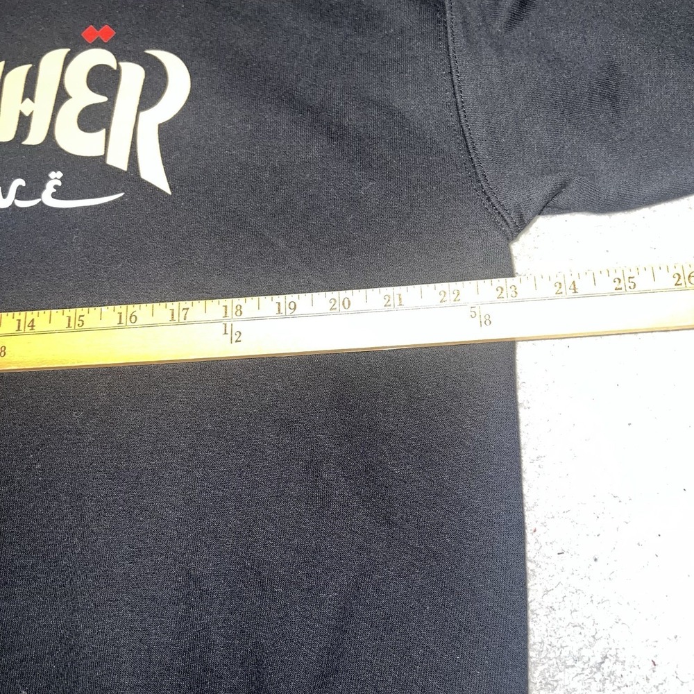 Thrasher Magazine Sweater Men Sz M Black Arabic Font Sweatshirt Skate Streetwear - Picture 6 of 7